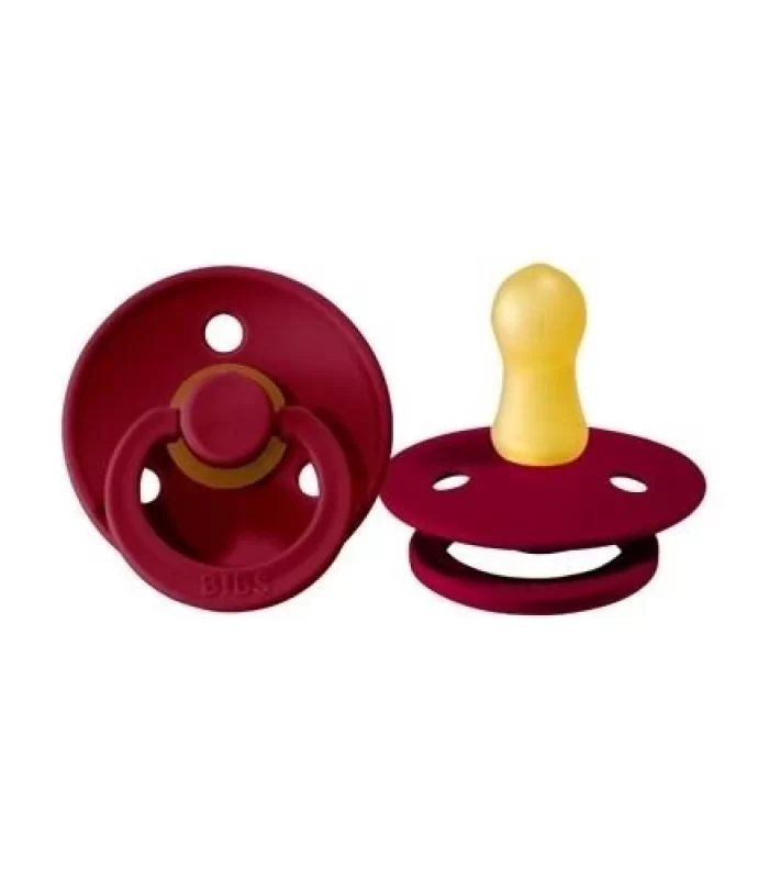 Bibs Colour Kauçuk Emzik 0-6 Ay Ruby