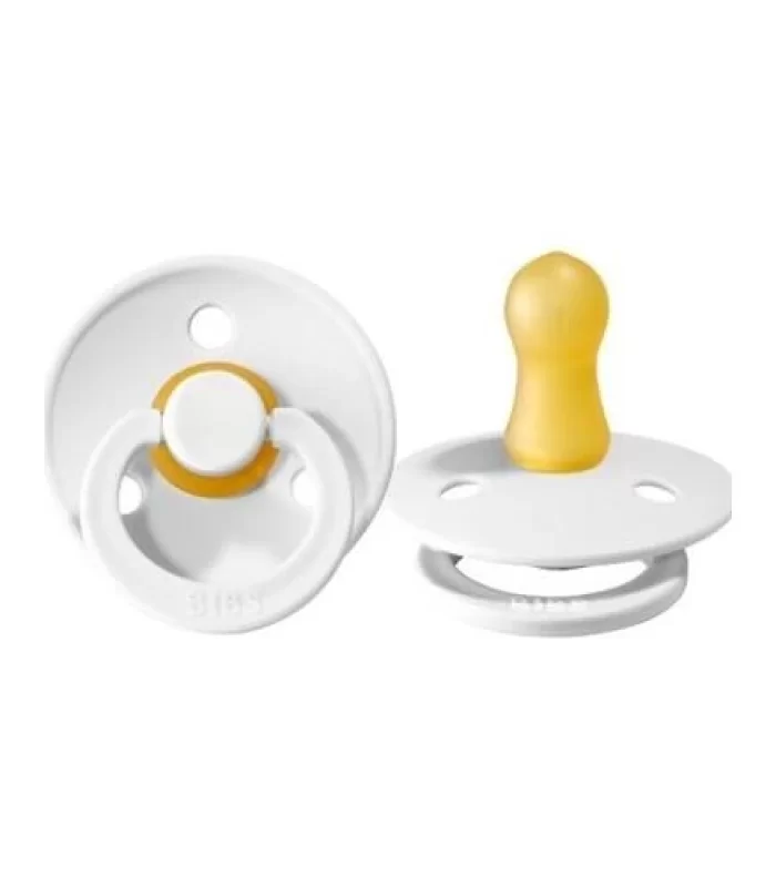 Bibs Colour Kauçuk Emzik 0-6 Ay White