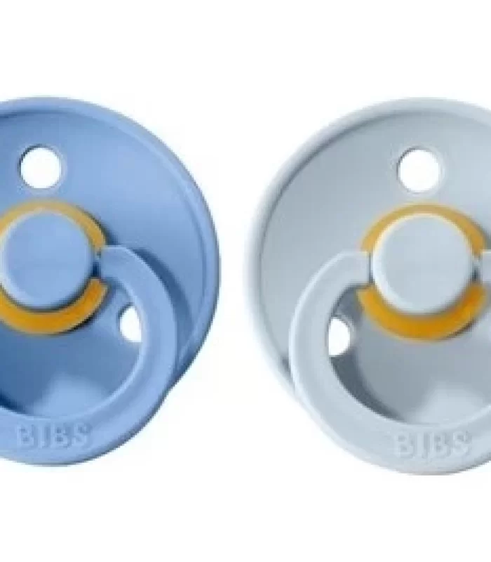 Bibs Colour Kauçuk Emzik 2li 0-6 Ay Sky Blue / Baby Blue