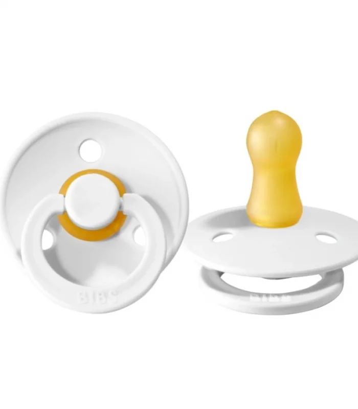 Bibs Colour Kauçuk Emzik 6-18 Ay White