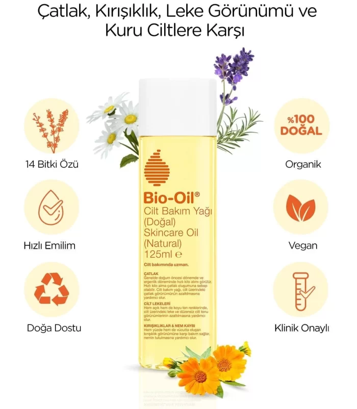 Bio-oil Çatlak Karşıtı Ve Natural Cilt Bakım Yağı 125 Ml