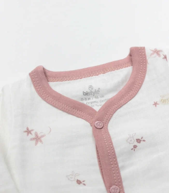 Bistyle 10lu Hastane Çıkışı Müslin Starfish Wishes 11120 Pembe