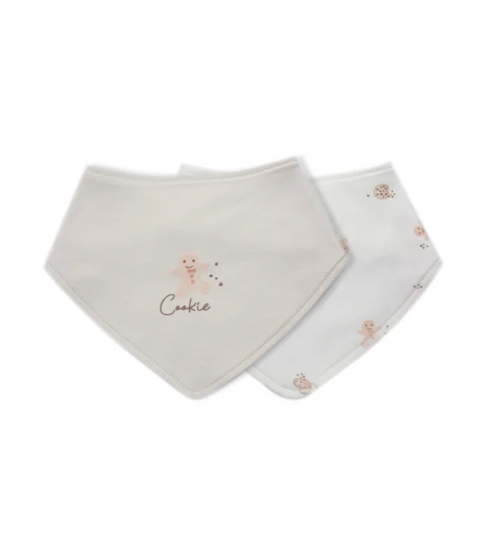 Bistyle 2li Fular Cookies Make Happy 60121 Ekru