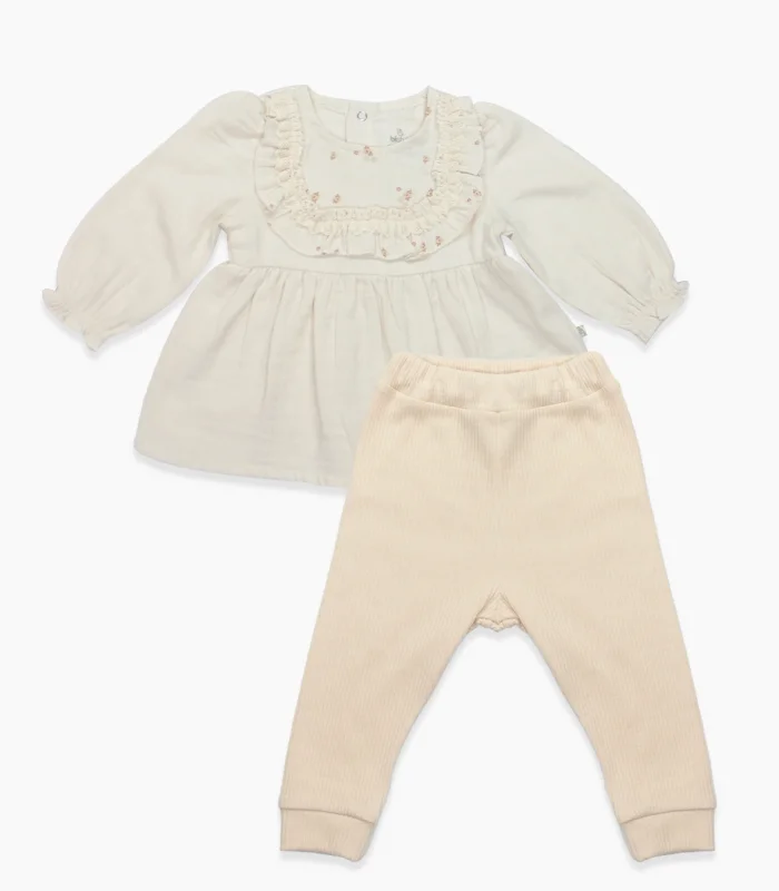 Bistyle 2li Takım Müslin Daisy Flowers 14130 Somon