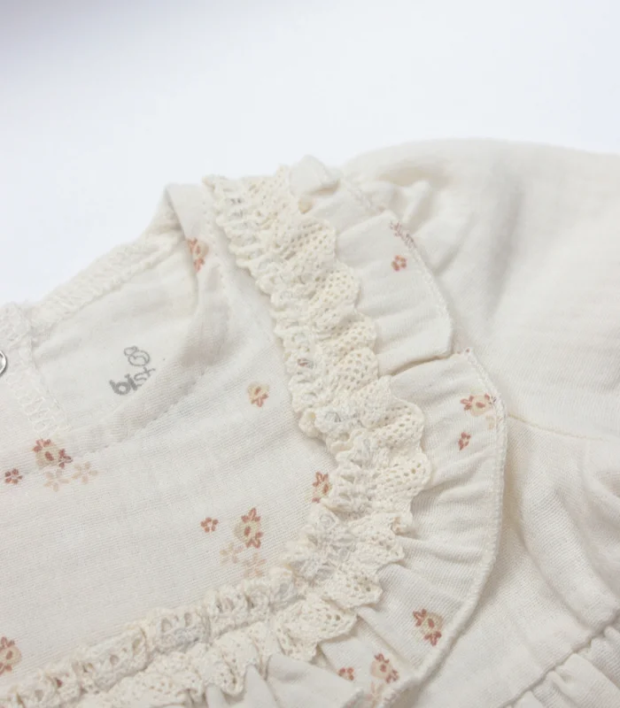 Bistyle 2li Takım Müslin Daisy Flowers 14130 Somon