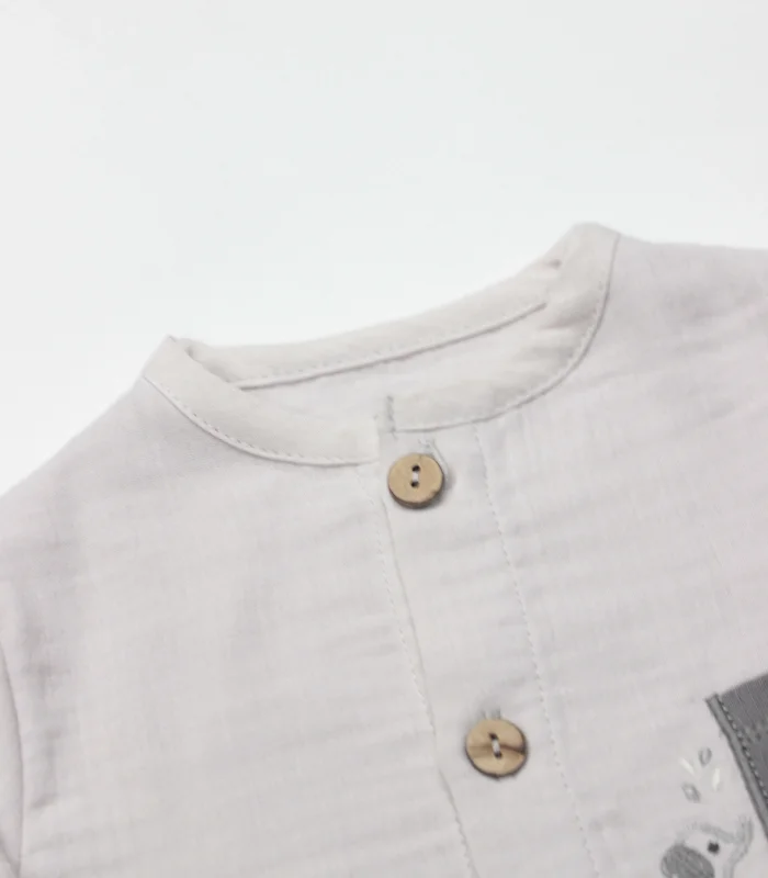 Bistyle 2li Takım Müslin Star Elephant 14143 Gri