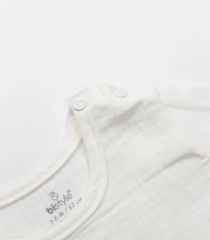Bistyle 2li Takım Şort Müslin Little Boats 14126 Ekru