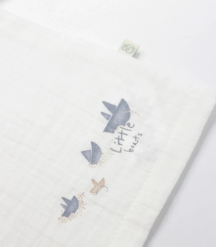 Bistyle 2li Takım Şort Müslin Little Boats 14126 Ekru