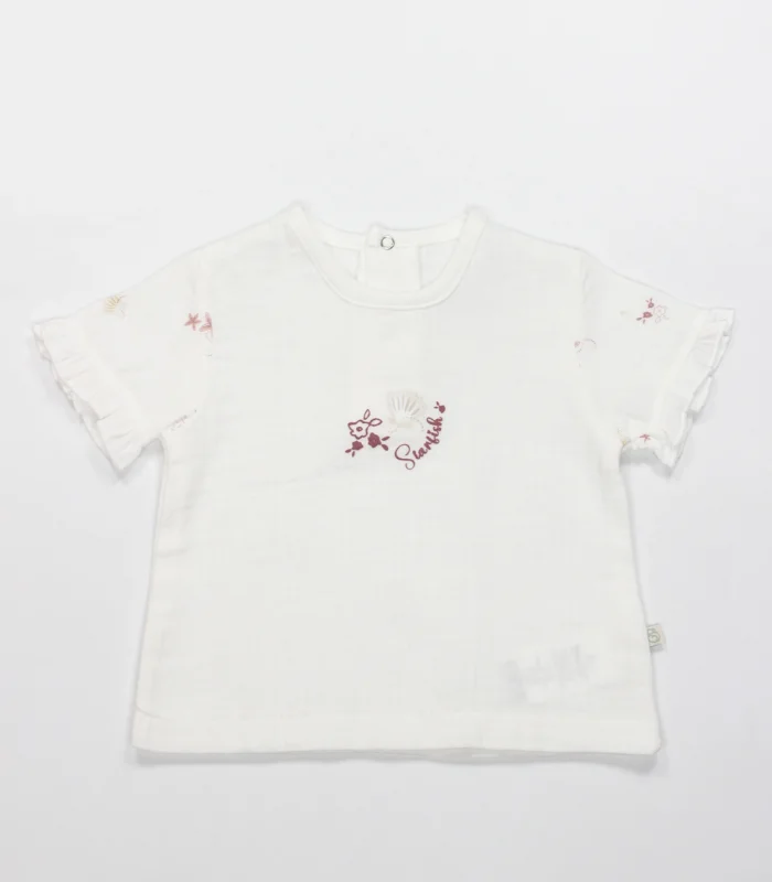 Bistyle 2li Takım Şort Müslin Starfish Wishes 14124 Pembe