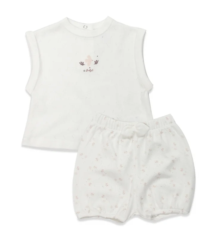 Bistyle 2li Takım Şortlu Morning Sun 14146 Ekru