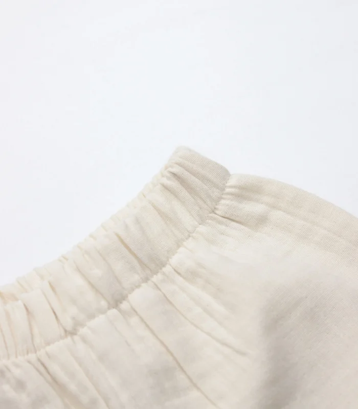 Bistyle 2li Takım Şortlu Müslin Daisy Flowers 14131 Somon