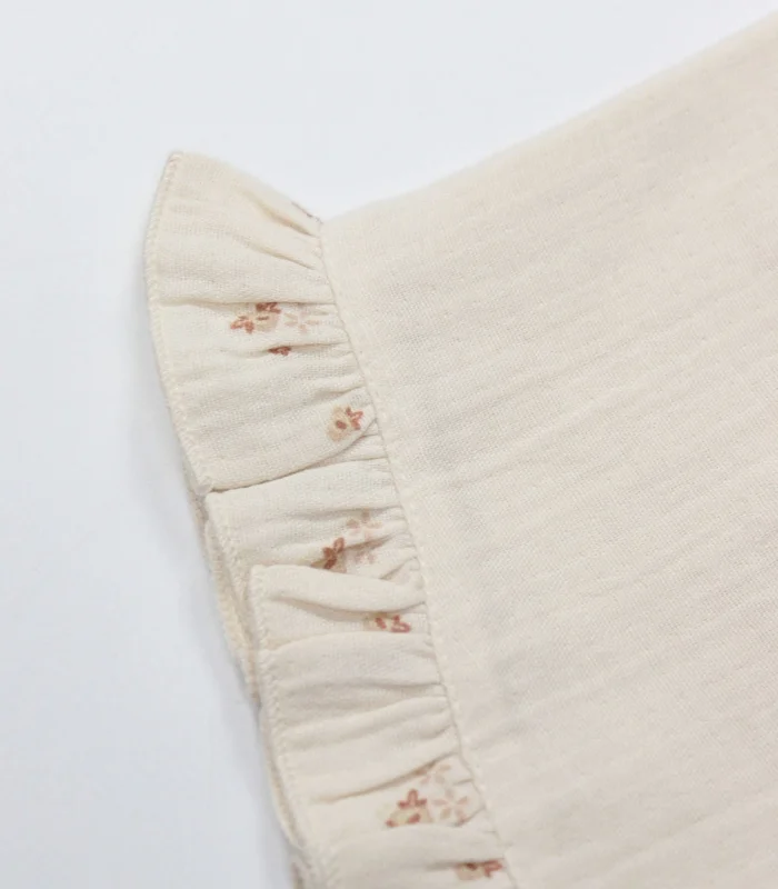 Bistyle 2li Takım Şortlu Müslin Daisy Flowers 14131 Somon