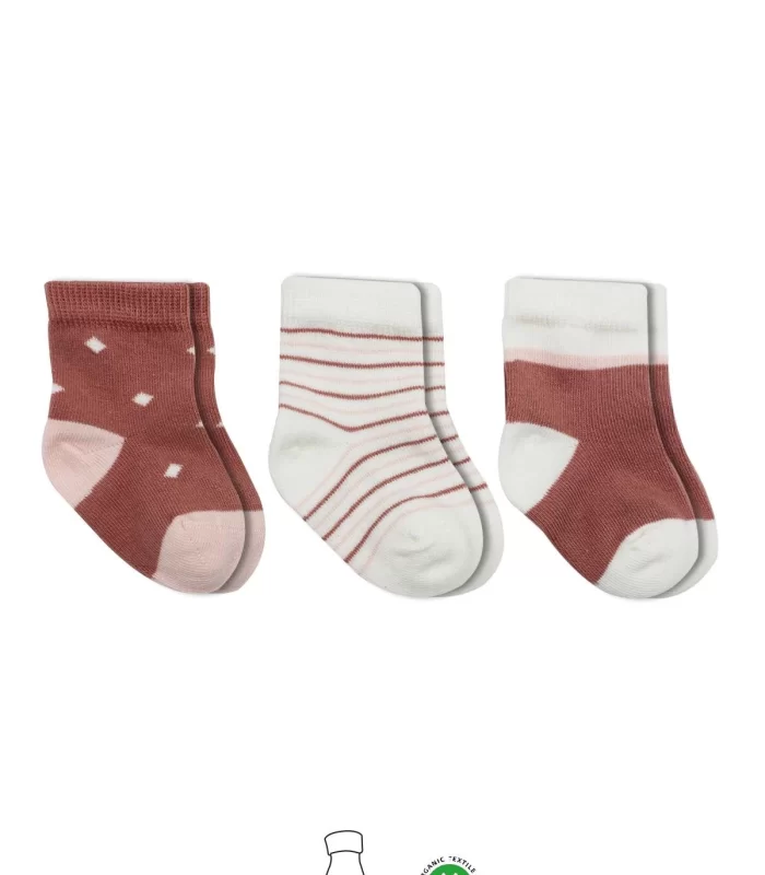 Bistyle 3lü Penye Kız Soket Çorap Bs10112 Pudra