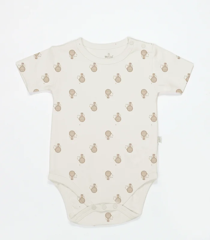 Bistyle 3lü Body Yarım Kol Travel Clasic Kutulu 17162 Ekru