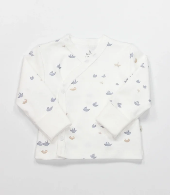 Bistyle 3lü Zıbın Takım Little Boats 13125 Ekru