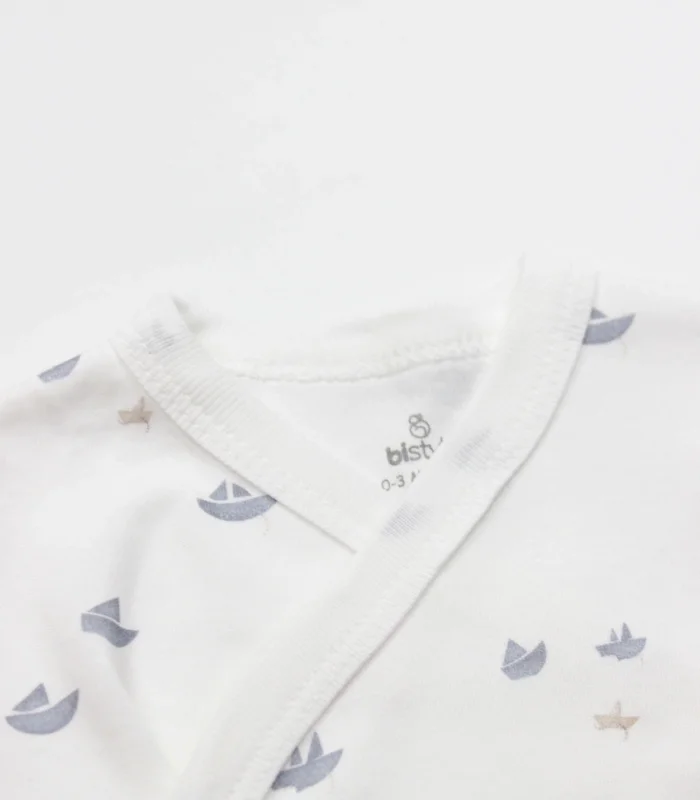 Bistyle 3lü Zıbın Takım Little Boats 13125 Ekru