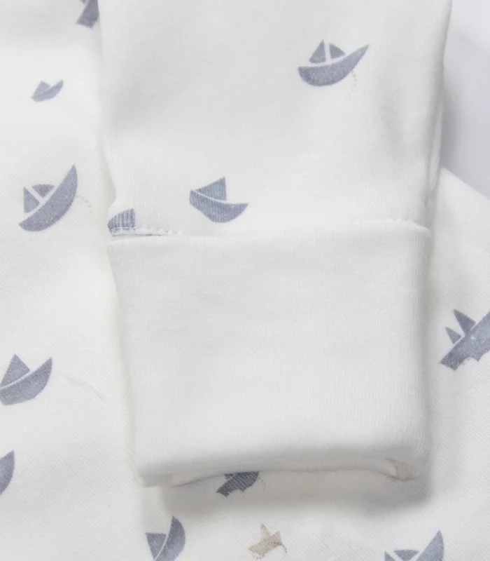 Bistyle 3lü Zıbın Takım Little Boats 13125 Ekru