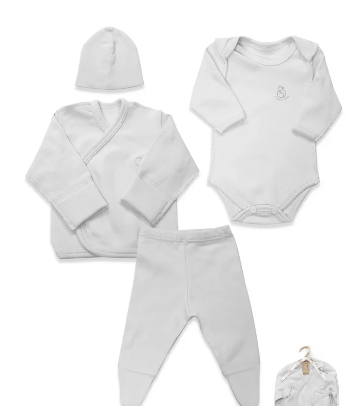 Bistyle 4lü Prematüre Hastane Çıkışı Hello Family 23101 Beyaz