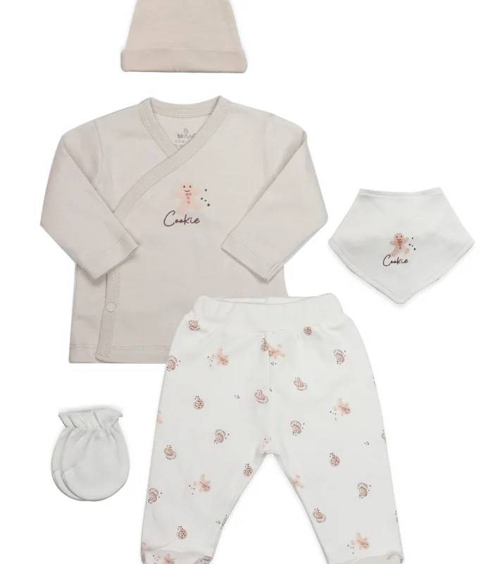 Bistyle 5li Hastane Çıkışı Cookies Make Happy 12111 Ekru