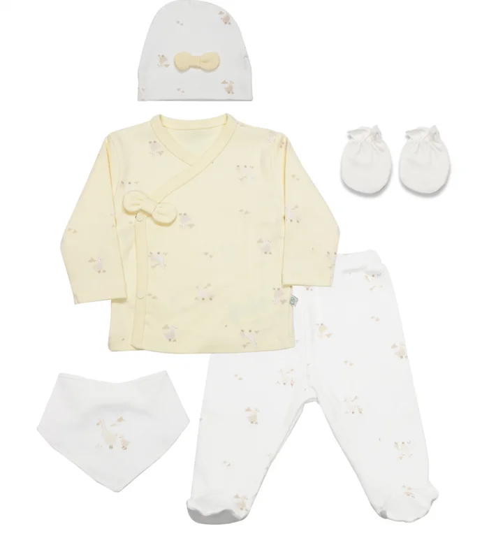 Bistyle 5li Hastane Çıkışı Welcome Baby Duck 12103 Sarı