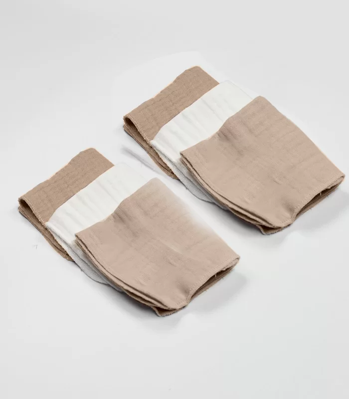 Bistyle 6lı Müslin Mendil 20x20 Cm 90106 Ekru Bej