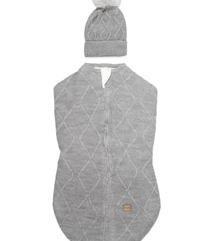 Bistyle Baby İn Swadding Triko Kundak 75108 Gri