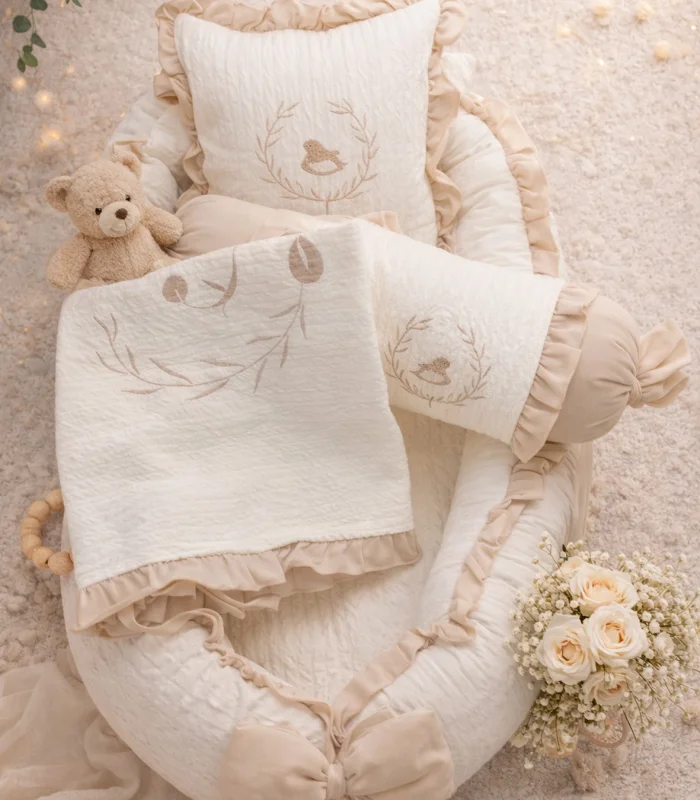 Bistyle Babynest Lüks Battaniyeli My Favorite 80121 Bej