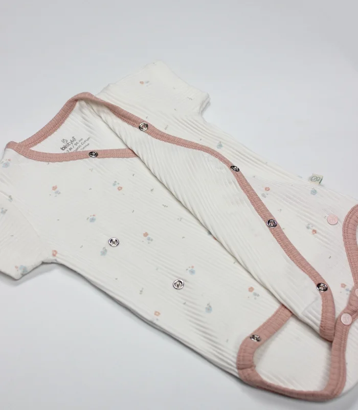 Bistyle Bloom Rose 2li Yarım Kol Badi 17119 Ekru Gül Kurusu