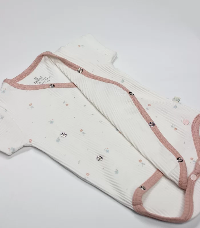 Bistyle Bloom Rose 2li Yarım Kol Badi 17119 Ekru Gül Kurusu