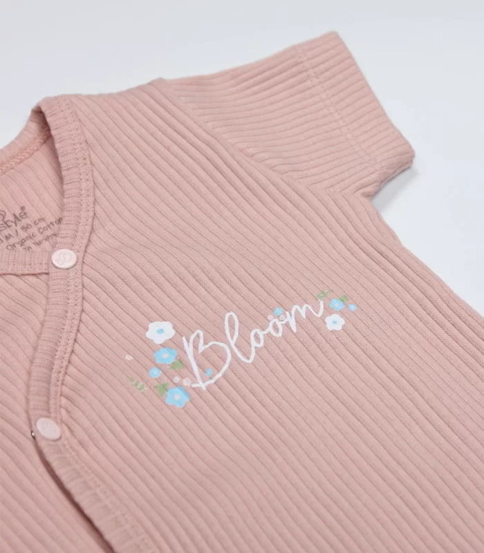 Bistyle Bloom Rose 2li Yarım Kol Badi 17119 Ekru Gül Kurusu