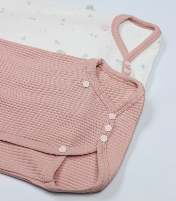 Bistyle Bloom Rose 2li Yarım Kol Badi 17119 Ekru Gül Kurusu