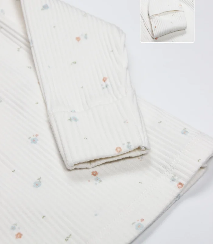 Bistyle Bloom White 3lü Zıbın Takım 13112 Ekru Gül Kurusu