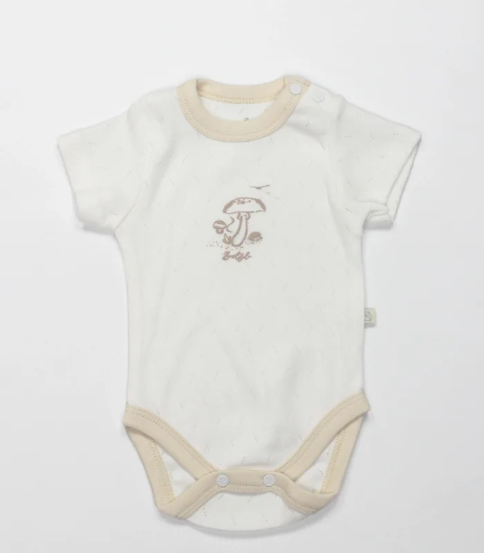 Bistyle Body Yarım Kol My Favorite Zoo 17184 Ekru