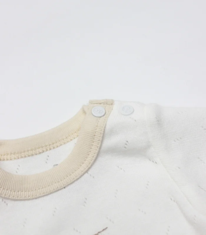 Bistyle Body Yarım Kol My Favorite Zoo 17184 Ekru