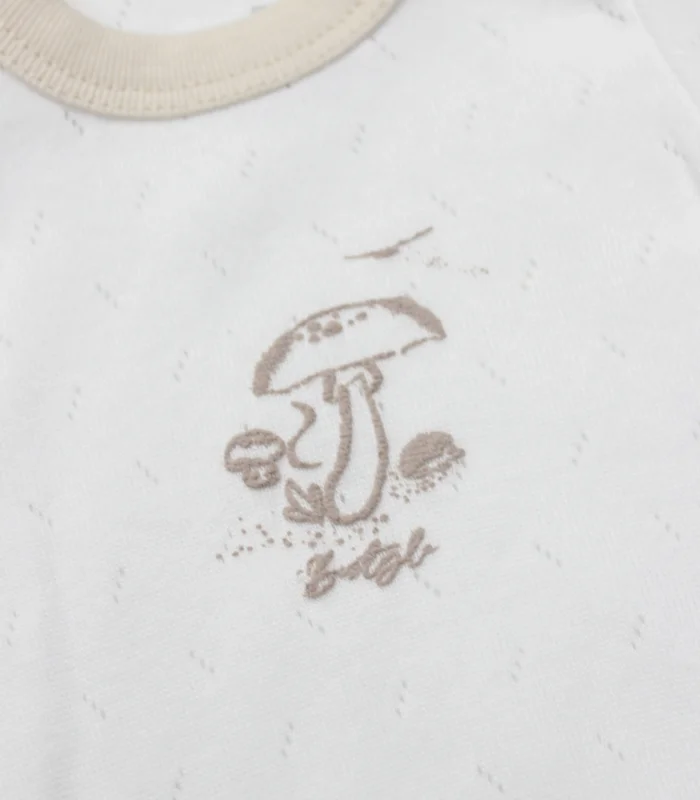 Bistyle Body Yarım Kol My Favorite Zoo 17184 Ekru