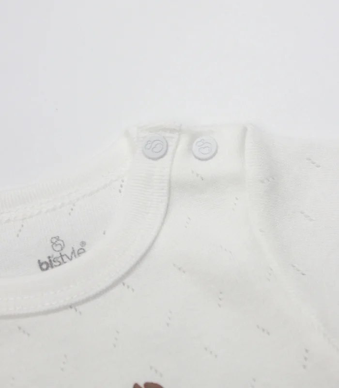 Bistyle Body Yarım Kol Ocean And Starfish 17182 Ekru