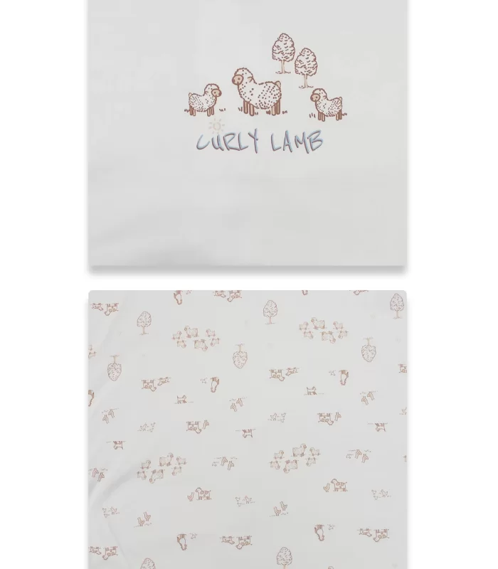 Bistyle Curly Lamb 10lu Hastane Çıkışı 11106 Bej Mavi Ekru