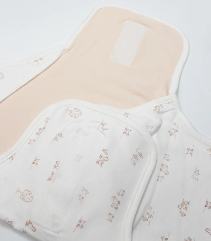 Bistyle Curly Lamb Bel Destekli Kundak 75111 Bej Mavi Ekru