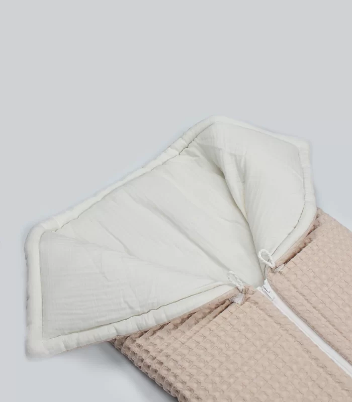 Bistyle Fermuarlı Natural Life Pike Battaniye Boy 70114 Bej