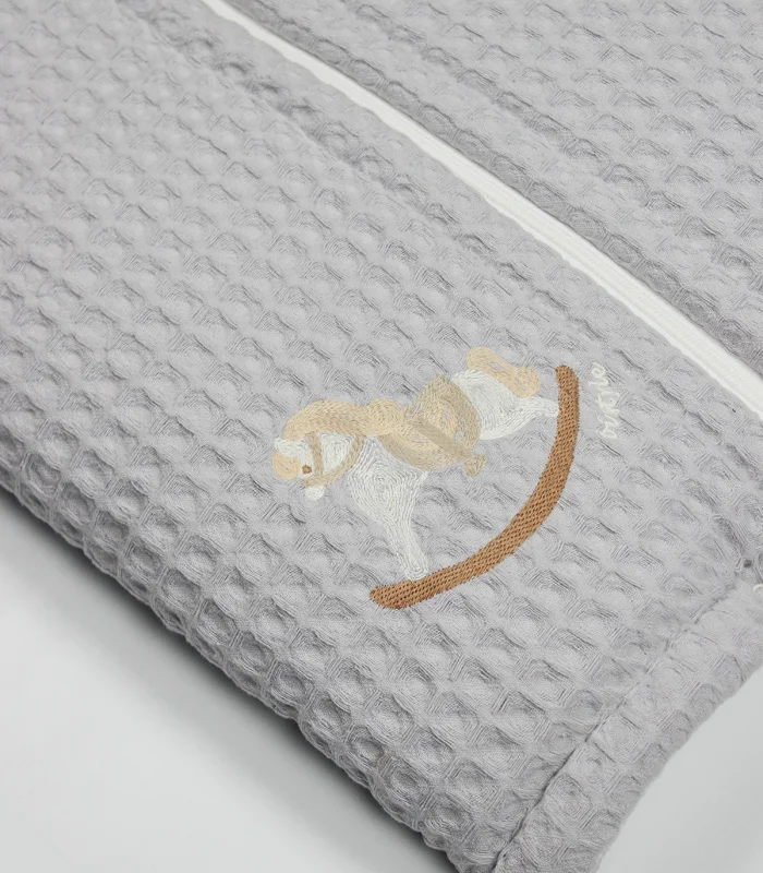 Bistyle Fermuarlı Natural Life Pike Battaniye Boy 70114 Gri