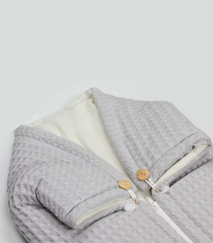 Bistyle Fermuarlı Natural Life Pike Battaniye Boy 70114 Gri