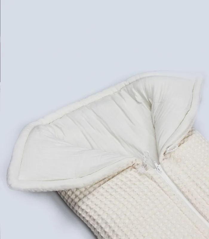 Bistyle Fermuarlı Natural Life Pike Battaniye Girl 70113 Ekru