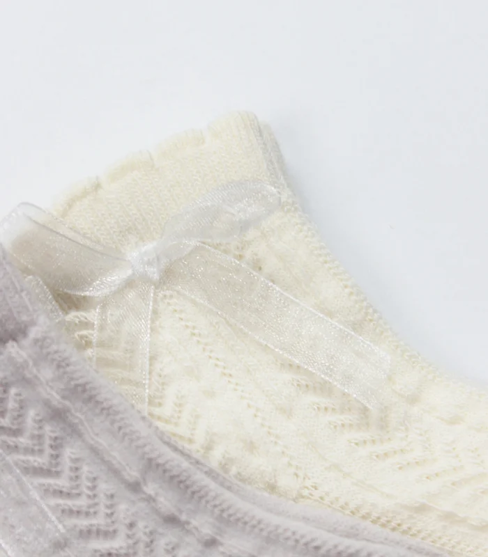 Bistyle Fiyonklu Penye Soket Çorap 2li 10149 Taş