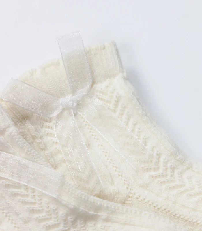 Bistyle Fiyonklu Penye Soket Çorap 2li 10150 Naturel