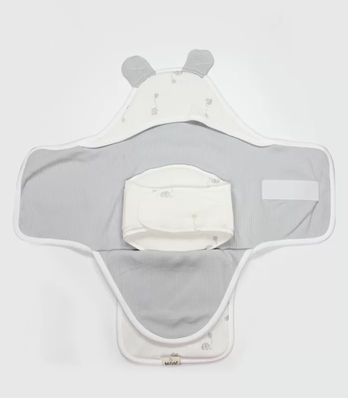 Bistyle Flying Elephant Organik Bel Destekli Kundak 75102 Ekru Gri
