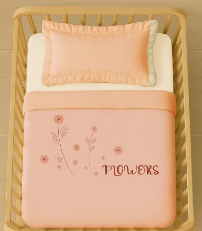 Bistyle Hello Flowers Pike Takımı 100x150 80118 Pembe