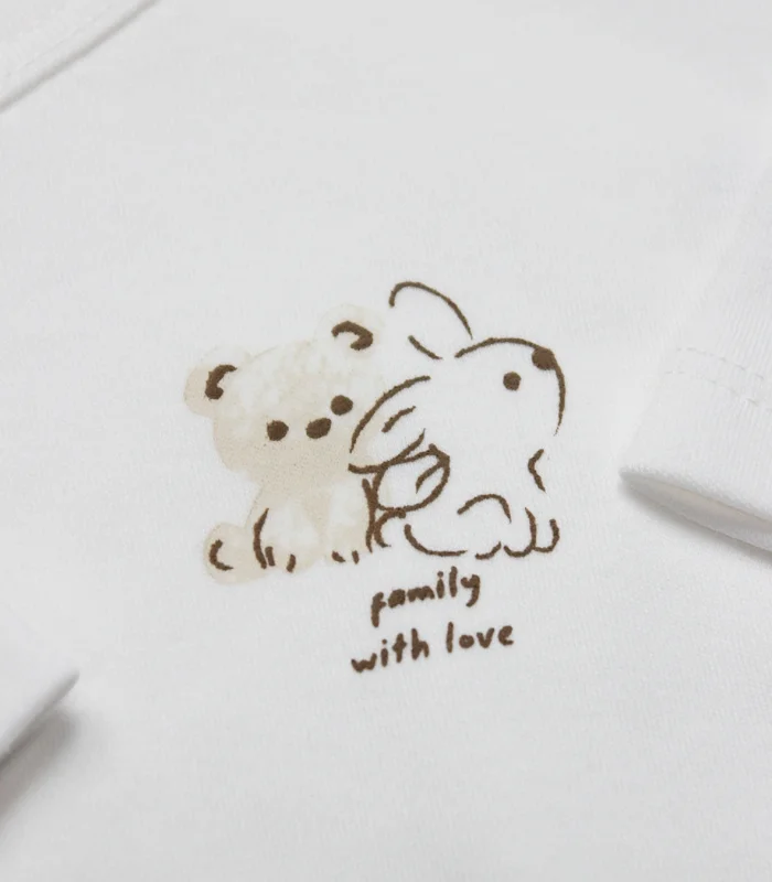 Bistyle Kruvaze Body Uzun Kol With You Family 17145 Bej