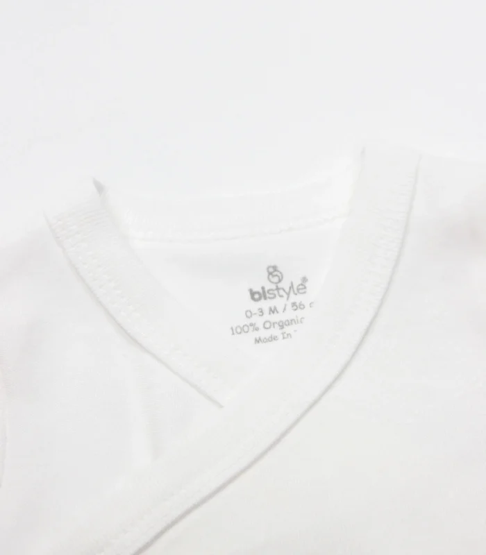 Bistyle Kruvaze Body Yarım Kol Little Boats 17152 Ekru