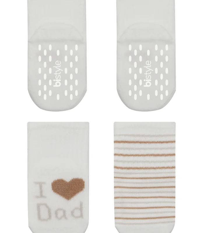 Bistyle Mom Dad Penye Kaymaz Soket Çorap 2li 10147 Çember Dad