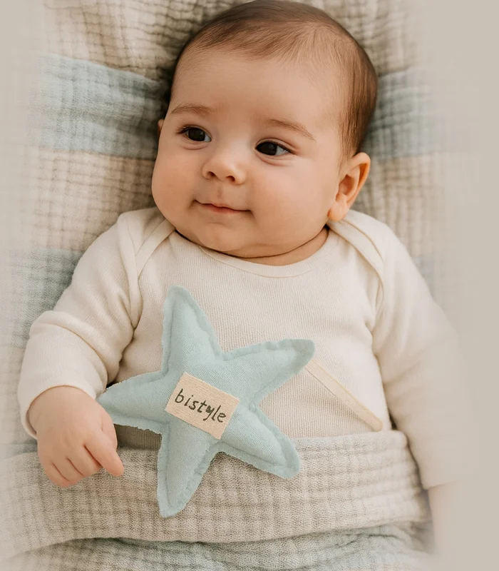 Bistyle Müslin Battaniye Uyku Arkadaşli My Teddy 70157 85x85cm Mint